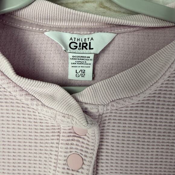 athleta girl settle in cropped waffle top 12 - Picture 2 of 5